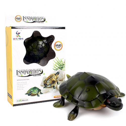 Simulation Infrarot Fernbedienung Elektrische Leucht Schildkröte Roboter freundlicher Spielzeug Interaktive spiele mit freunde: Grün