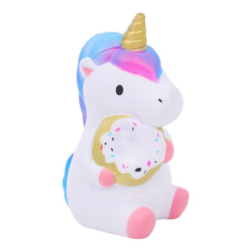 Bunte Einhorn Squishy Simulation Puppe Langsam steigend Weichen quetschen Spielzeug betonen Linderung Spielzeug: Rosa