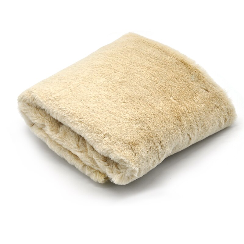 Imitatie Rex Konijnenbont Fluwelen Stof Kat En Hond Nest Pop Sjaal Teller Achtergrond Stof Diy Handgemaakte Zachte Stof 0.5X1.6M: apricot