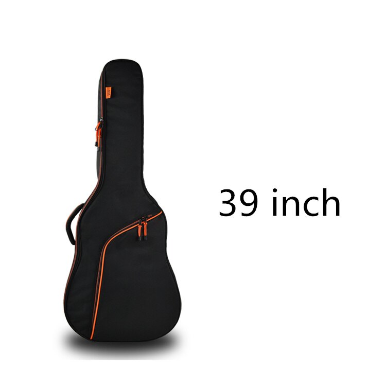 Funda de guitarra espesar gente portaaviones Balladry de cuerdas de acero acústica clásica 35 36 38 39 40 41 caso mochila accesorios llevar trabajo: 38 39 inch orange