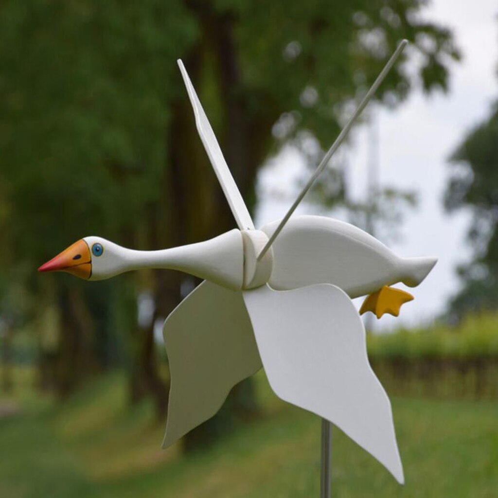Tuin Windmolens Wind Spinner Draaimolen Yard Gazon Tuin Stakes Decoraties: White