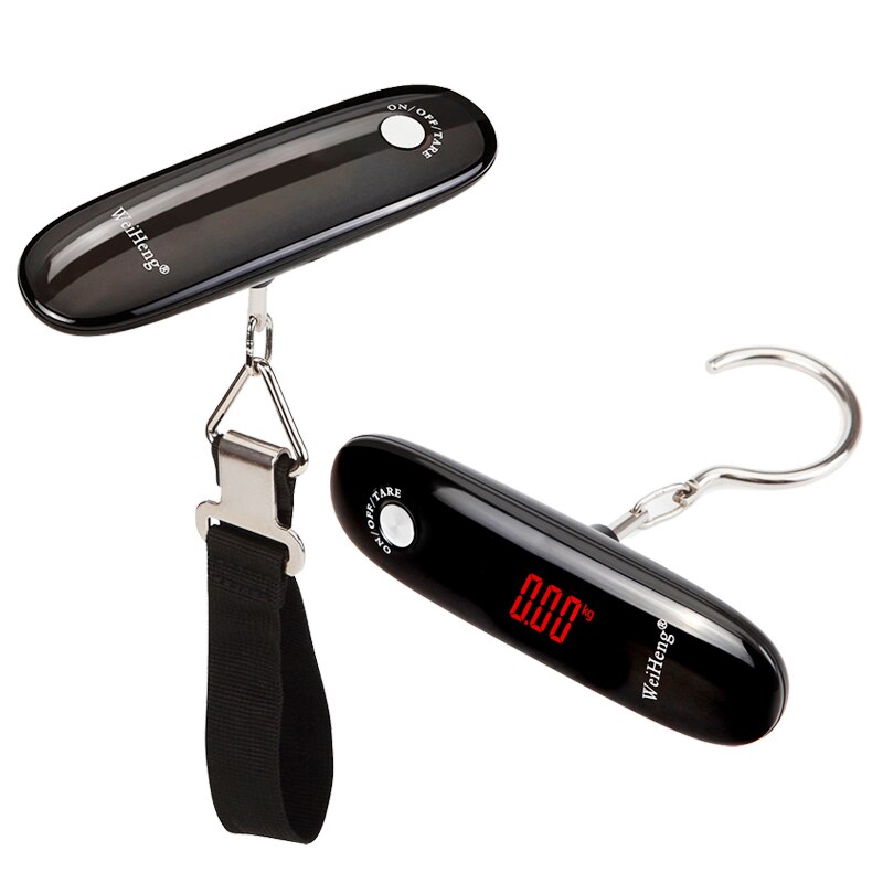 50kg/110lbs LCD kitchen Scale Pocket Hand-Held Luggage Scale Travel Digital Electronic Weight Scale Hanging Steelyard Hook Scale