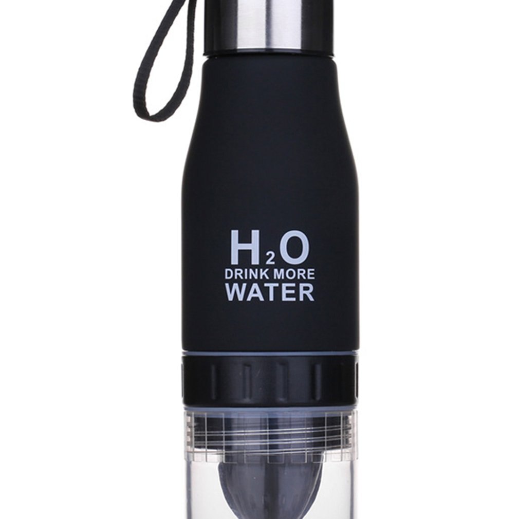 Lemon Juice Infuser Water Bottle 650ml Plastic Portable Casual Fruits Juice Cup For Water Sport Drinking Bottles Color