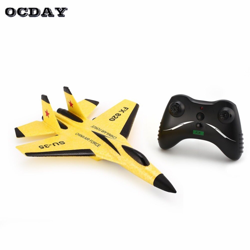 Ocday super cool rc fight fixed wing rc drone fx -820 2.4g fjernbetjening fly model rc helikopter drone quadcopter hi usb 3c