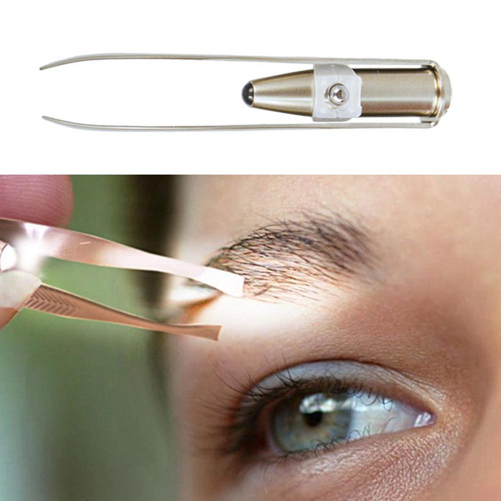 1pc LED Pinzette Wimpern Augenbraue Augen Haar Entferner Wimpern Pinzette machen-hoch Schönheit Stahl Edelstahl Werkzeuge Werkzeuge O2Q1
