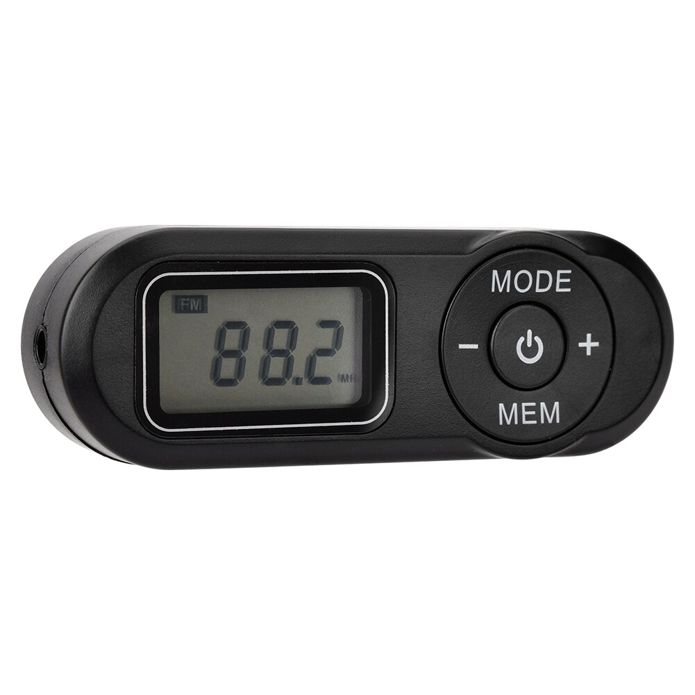 Mini Pocket FM Radio FM:64-108MHz Portable Sports Radio Receiver with LCD Display Neck Lanyard 3.5mm Headphone FM Player