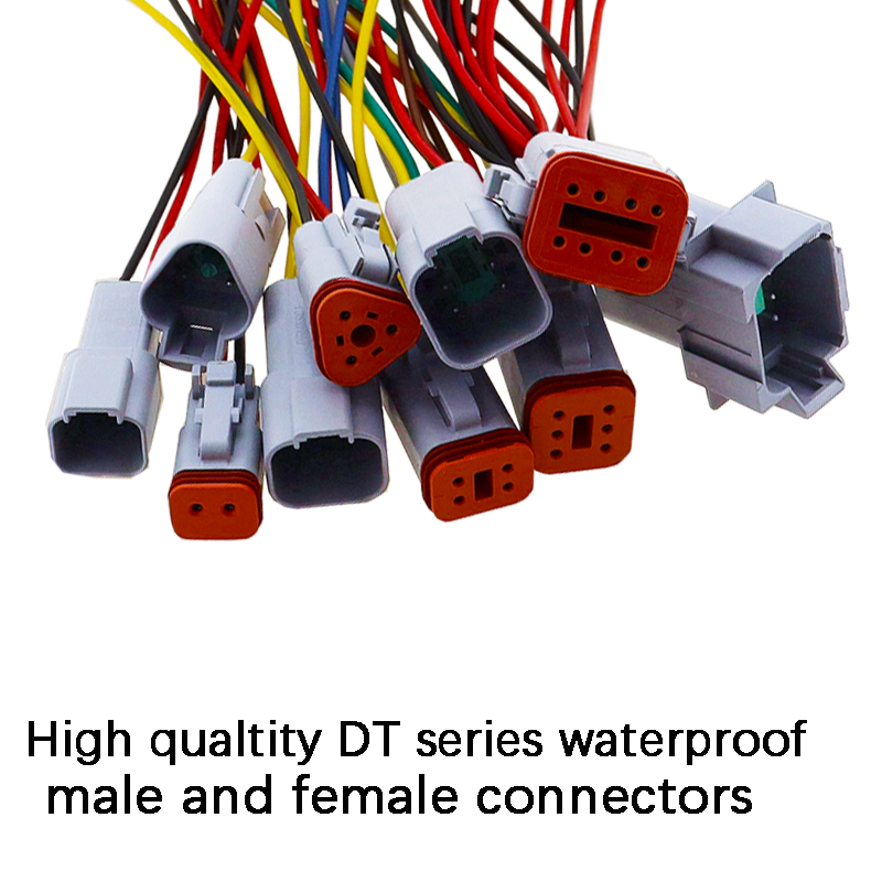 1 Pcs Deutsch DT connector with15cm Wiring harness DT06-2S/DT04-2P 2P 3P 4P 6P 8P 12P waterproof electrical connector