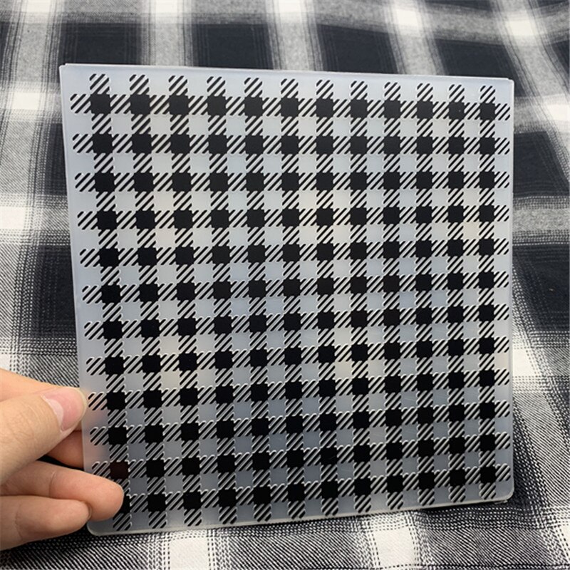 Square grid background background DIY Plastic Embossing Folders for DIY Scrapbooking Paper Craft/Card Making Decoration Supplies