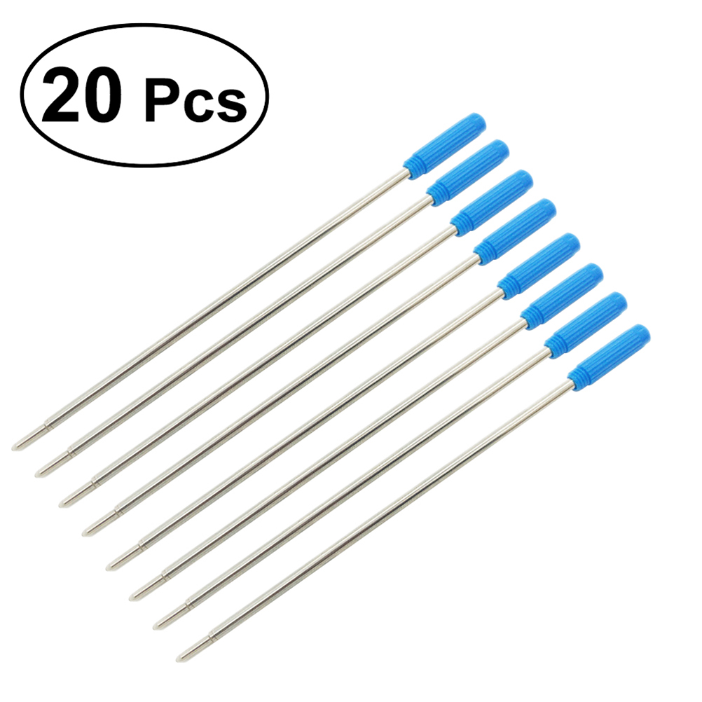20Pcs Ballpoint Pen Refills for Cross Pens Fine Point Pen Refill - Blue Ink: Blu