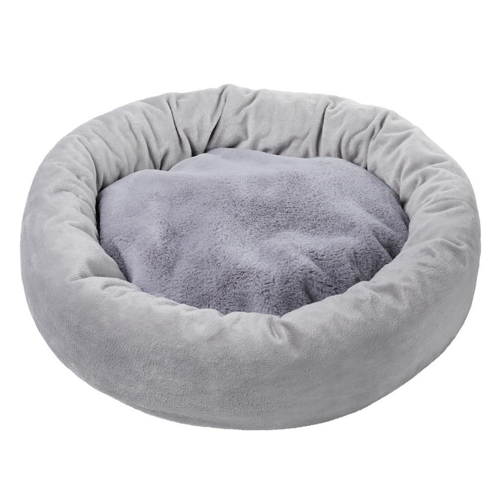 Doux rond en peluche hiver chien lit litière chat lit chiot coussin Chihuahua Teddy petit chien maison lit pour animaux de compagnie pour chiens chat # G30: C
