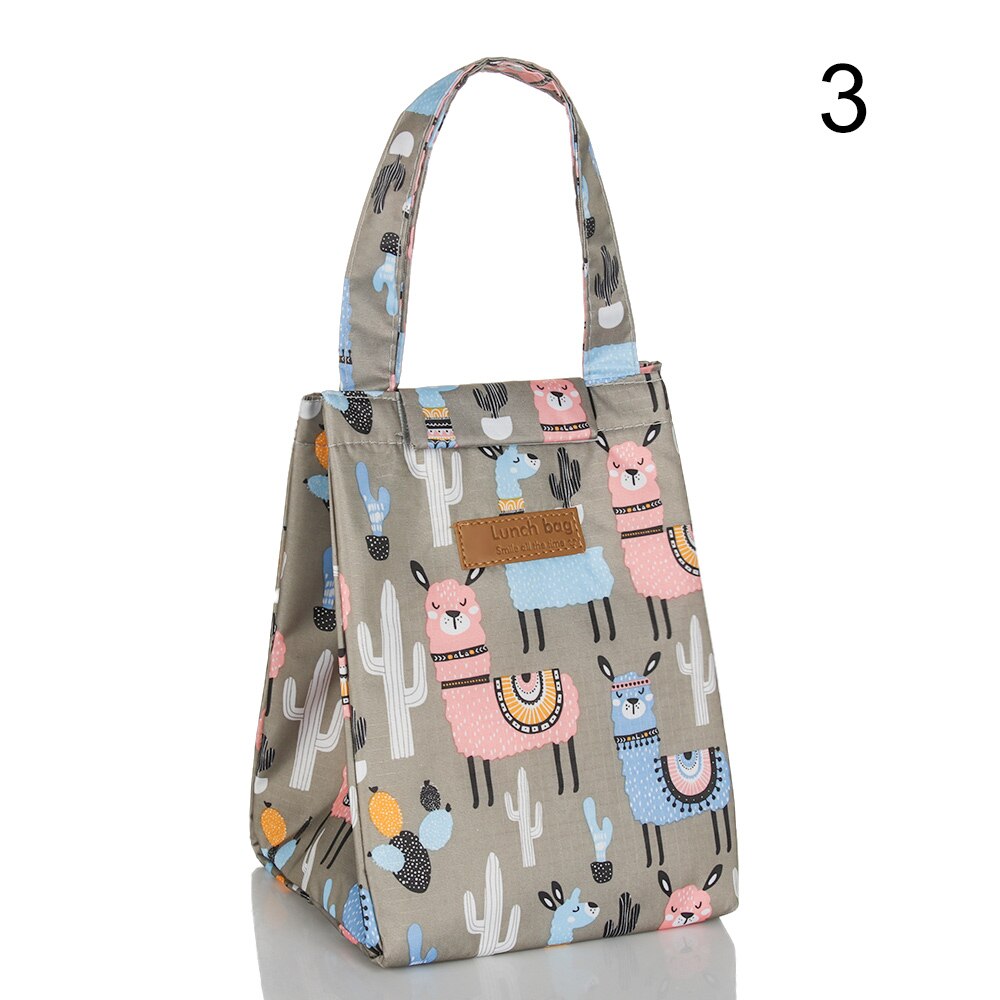 Bolsa de almuerzo impermeable para comida, bolsa térmica aislante de para desayuno, de mano, portátil, para Picnic, , 1 ud.: 3