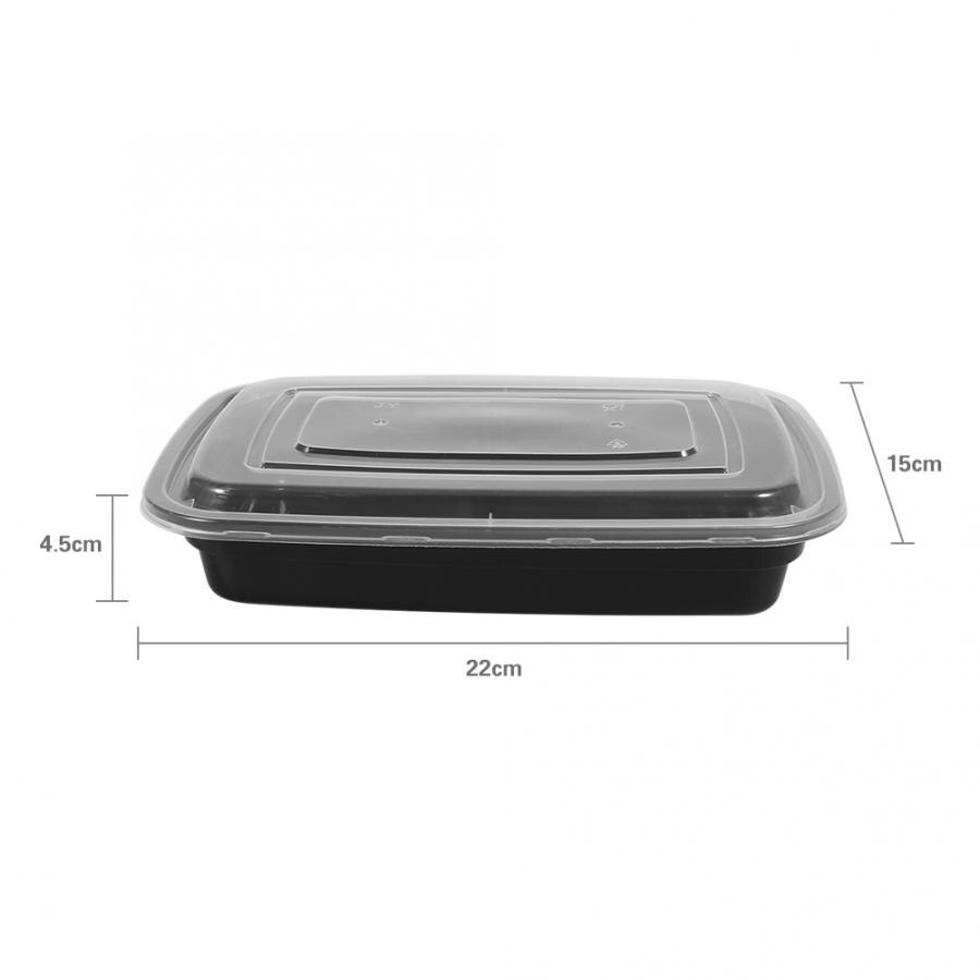 Reiskocher 10 Stck Ein Zeit Lebensmittel Lagerung Mittagessen Kasten, BPA-Freies Mikrowellen Stapelbar Mahlzeit Container Lebensmittel Lagerung