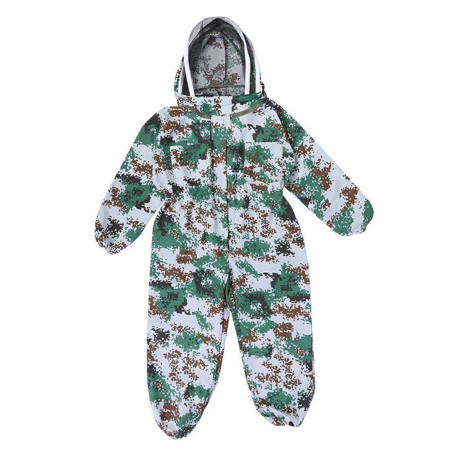 Outdoor Beekeeping Clothing Beekeeping Protective Suit Anti Bee Biting Nylon Mesh Beekeeping Suit Bee Clothing Clothes Supplies: H / XXL