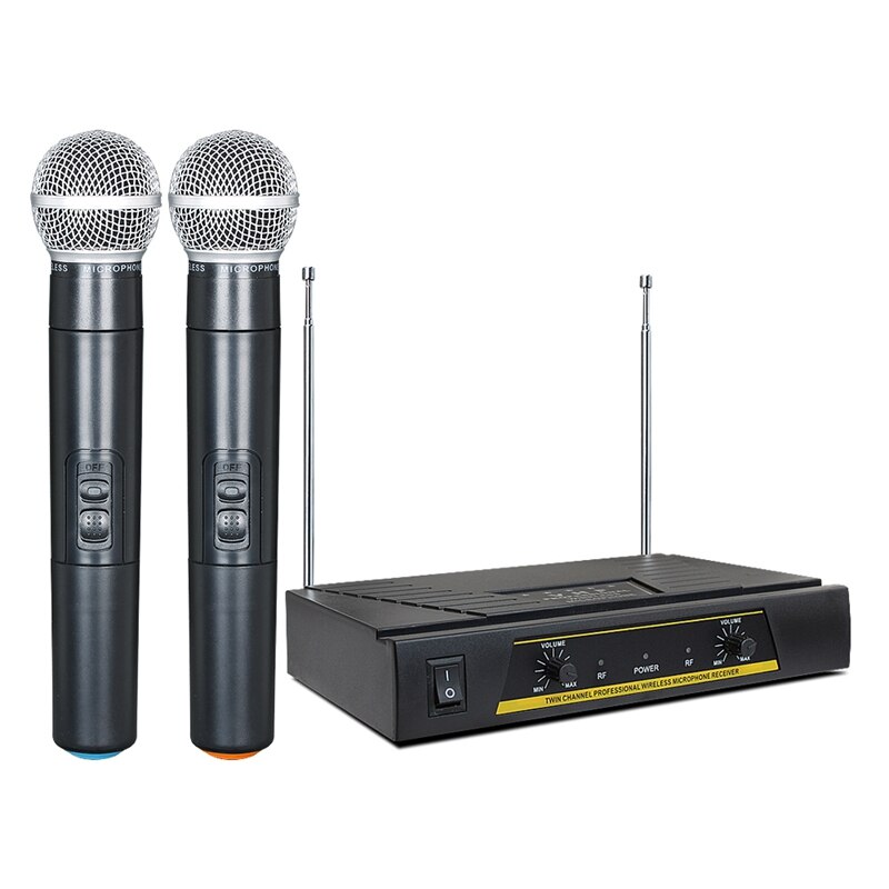 Draadloze microfoon tv computer k lied één voor twee draadloze ktv draadloze karaoke bluetooth microfoon (eu-stekker)