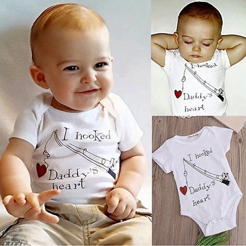 Heiße Infant Jungen Mädchen Kleidung Neugeborene Overall Baumwolle Kurzarm Strampler Outfit Kleidung