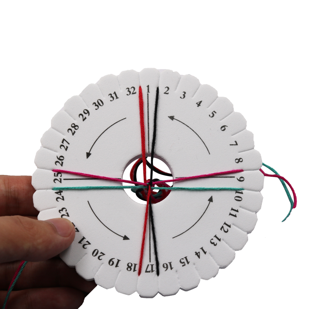 Ronde &amp; Vierkante Armband Breien Kumihimo Schijf Lade Gevlochten Touw Knoop Weven Sieraden Desgin Board 2 Maten