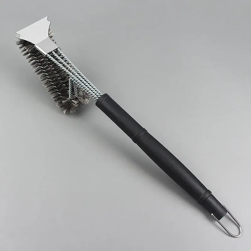 Große Grill bürste und Schaber Grill bürste für Grill, sichere 18 "Edelstahl gewebte Draht 3 in 1 Borsten Grill reinigungs bürste