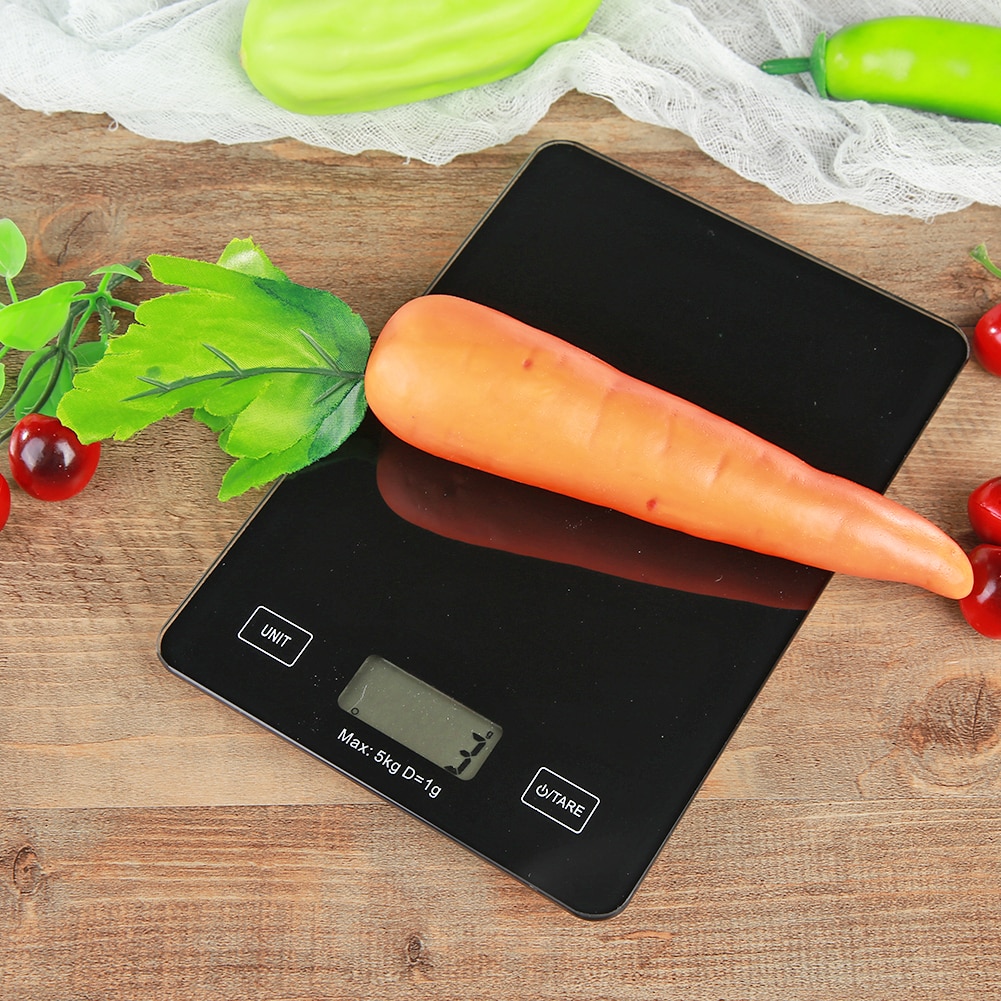 Kitchen Food Scale Electronic 5kg Jewelry Weight Scales Household Measuring Tool Enduring Food Scale Timer LCD