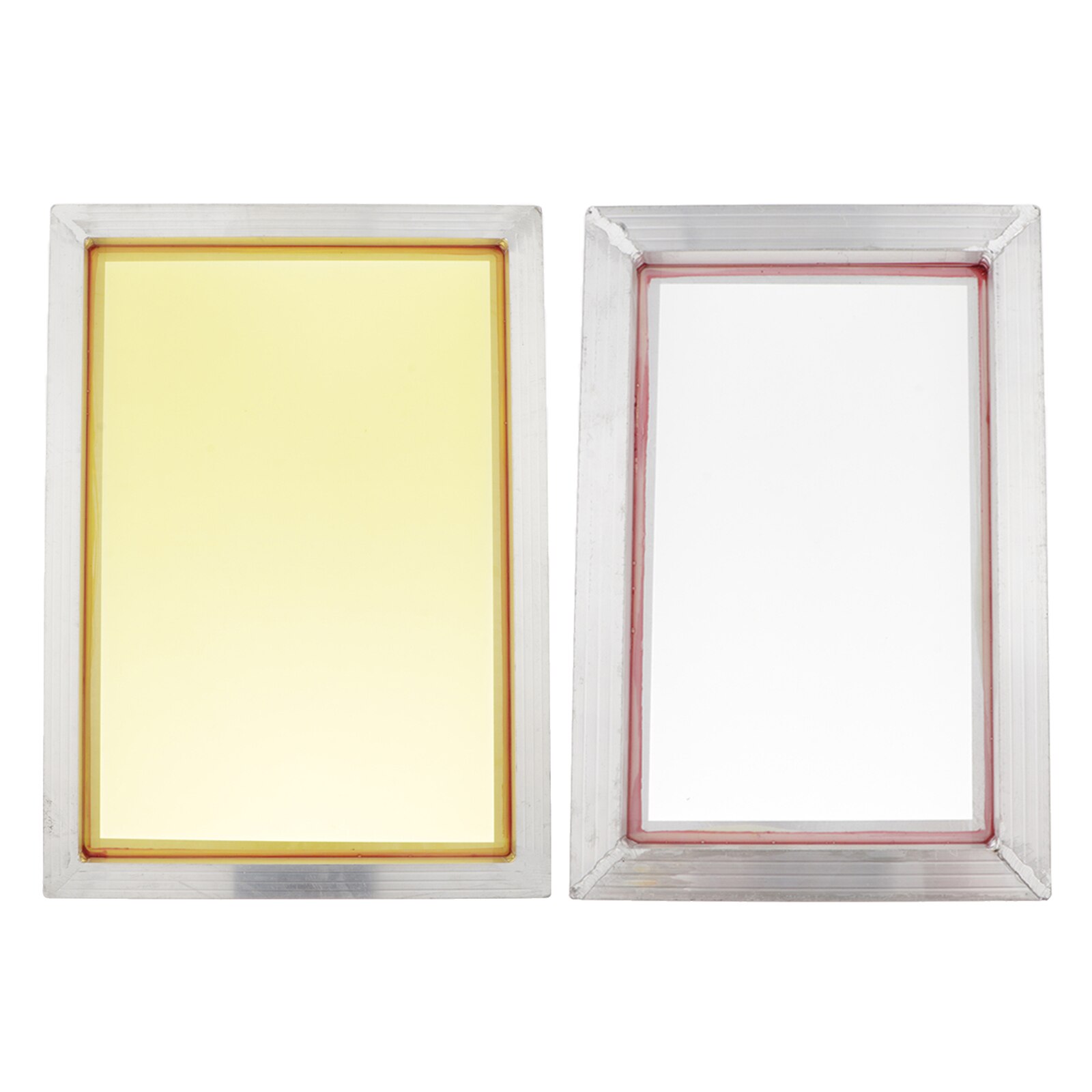 2Stck 120T Aluminium Rahmen Größe 120 Weiß Gittergewebe Siebdruck Bildschirme Rahmen