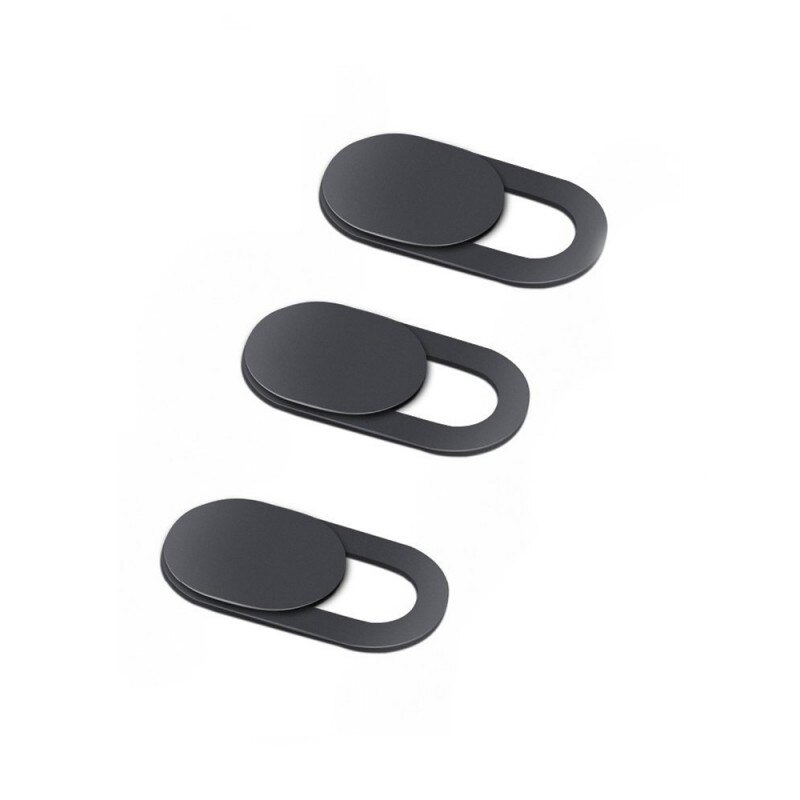 3x Tapa Deslizante WebCam Privacidad Cubierta de Cámara Teléfono Portátil Negra Cover Camera Sticker Slider Laptop Mobile Tablet
