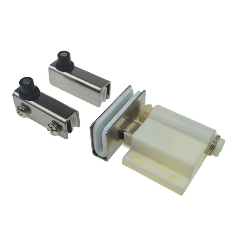 1Set Stainless Steel Single/Double Glass Door Hinge Free Opening Up and Down Shaft Hinges Cabinet Door Furniture Hardware: B Single door