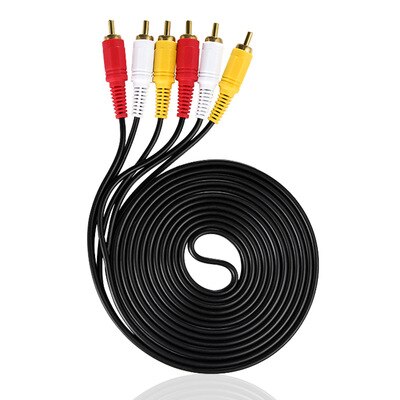 RCA Male to 3 RCA Male Composite Audio Video AV Cable Plug 3X RCA Retail &amp; 1.5M 3M 5M 10M