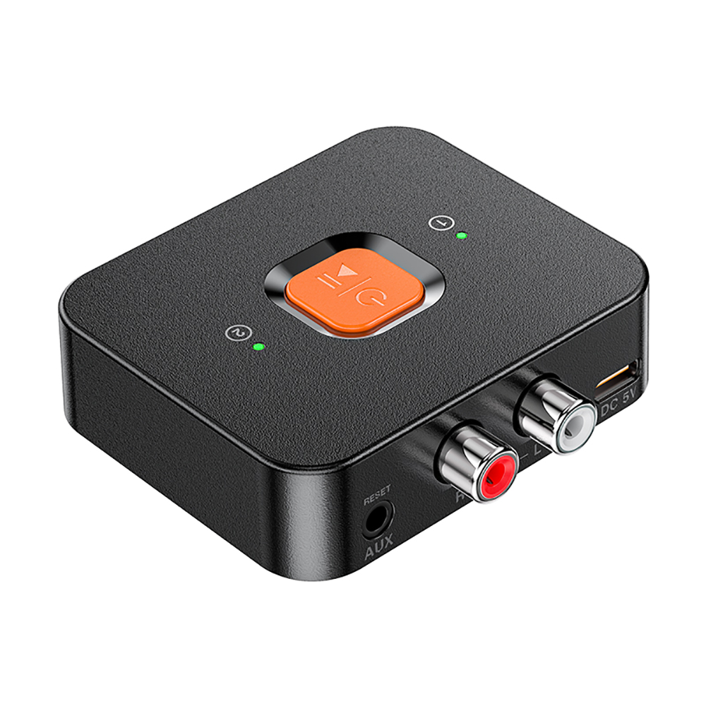 Ricevitore bluetooth 6.0 3.5mm jack aux rca adattatore bluetooth wireless dongle microfono per altoparlante ricevitore audio amplificatore altoparlante auto: Default Title