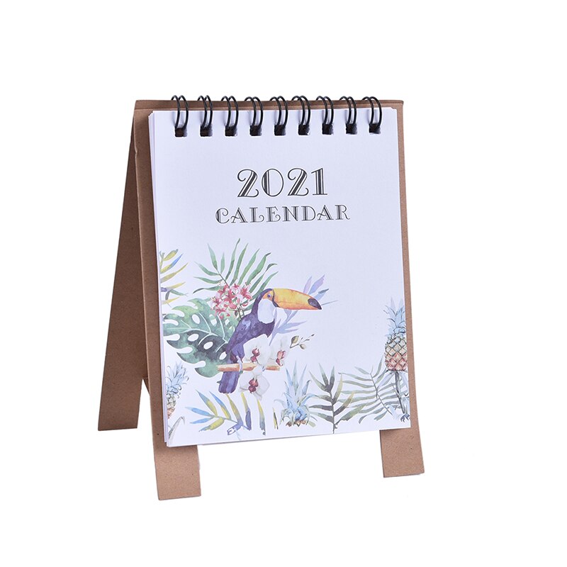 Main dessin dessin animé Mini bureau papier calendrier planificateur Agenda annuel: H