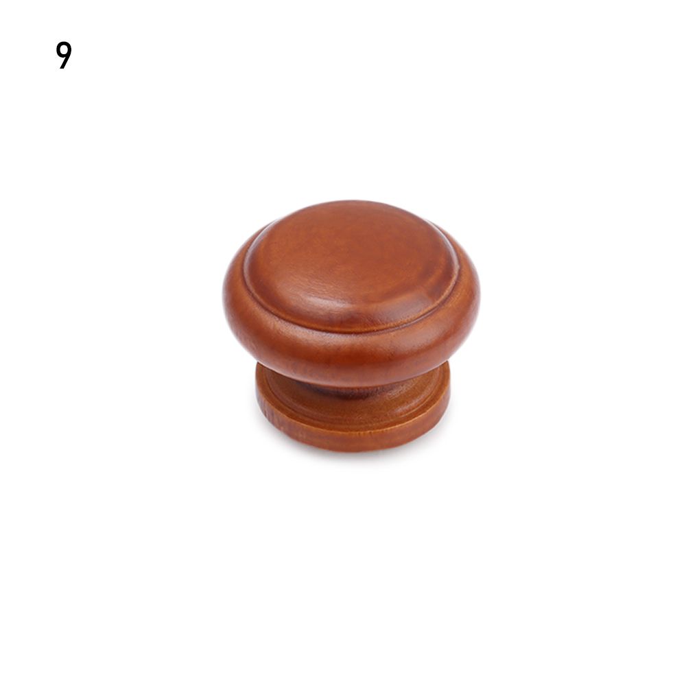 Boutons de tiroirs en bois naturel, 1 pièce, pour armoire de cuisine, armoire, commode, poignée de meubles avec vis: 9