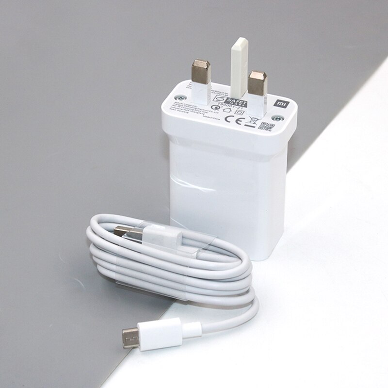 Nieuw Voor Xiaomi Uk Snelle Oplader 12V 1.5A QC3.0 Adapter Voor Xiaomi Redmi 7 7A 8A 8 Note 6 pro Micro Usb Snel Opladen Datakabel