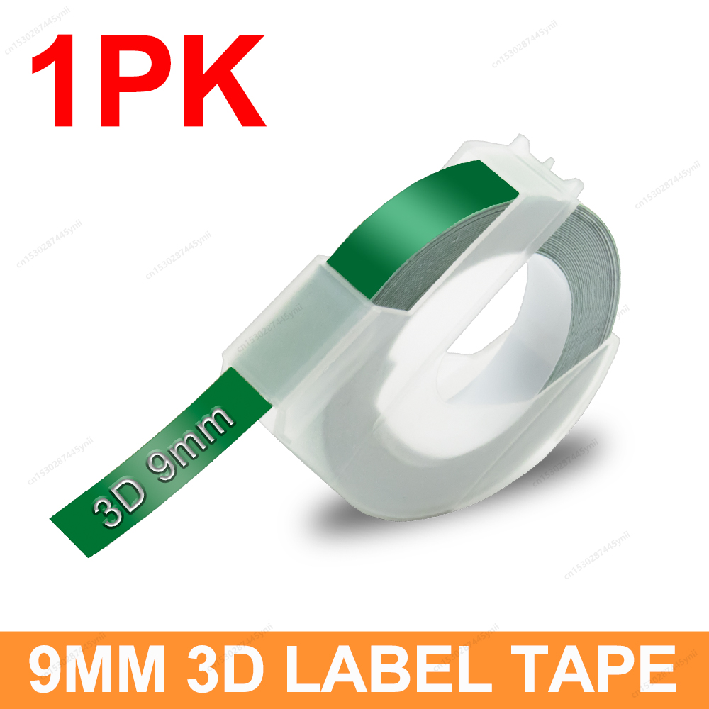 Mini Label Printer B90 Portable 3D Embossing Label Maker Similar as Dymo 12965 Manual Label Machine Or 1PK Dymo 3D Label Tape: Blue