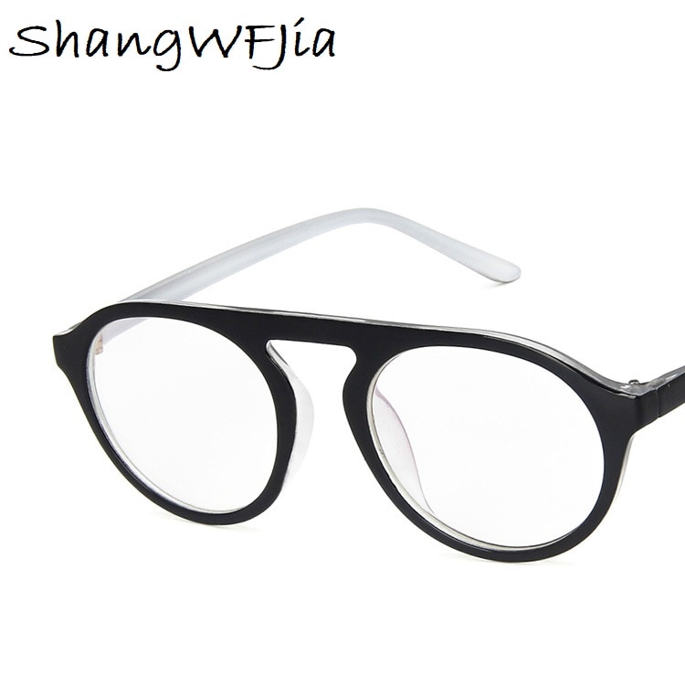 Flache oben Runde Männer Brille Rahmen Frauen Brillen Rahmen Jahrgang Platz Klare Linse Gläser Optische Spektakel Rahmen