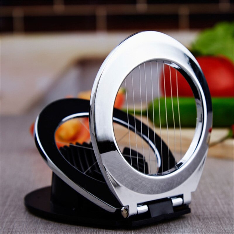 Multifunctionele eiersnijder van roestvrij staal voor levensmiddelen, eieren snijden, eierpartjes snijden, fruit snijden, aardbeienkaas keukengereedschap