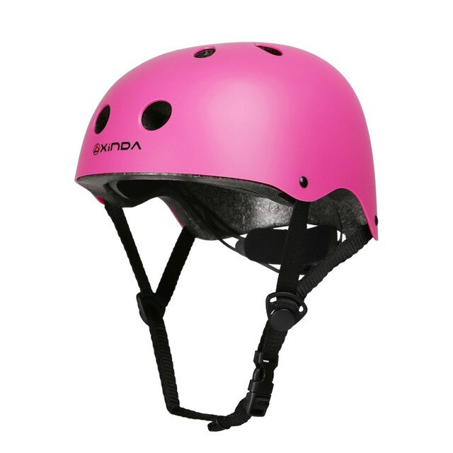 Xinda Mountaineer Helmet Rock Climbing head protection hard hat Outdoor Camping & Hiking Riding Drift Helmet: PINK / 54-62cm