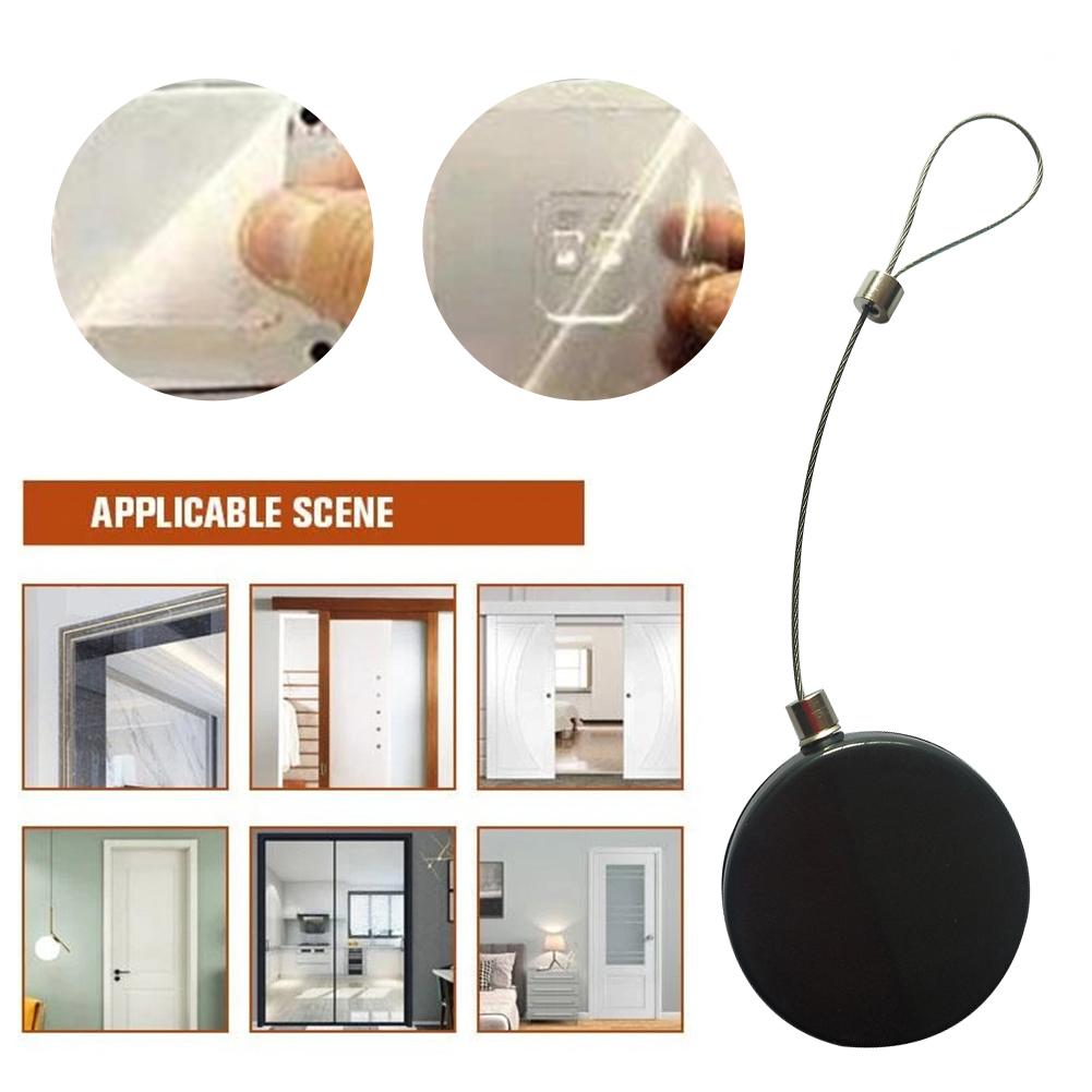 2 Pcs Round Punch-free Automatic Sensor Door Closer Telescopic Door Closers