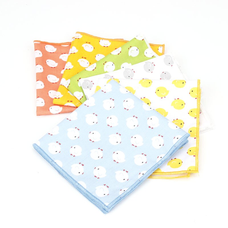 Merk heren katoenen zakdoek dierenprint pochet voor mannen bruiloft borst handdoek pakken zakdoeken 25*25cm