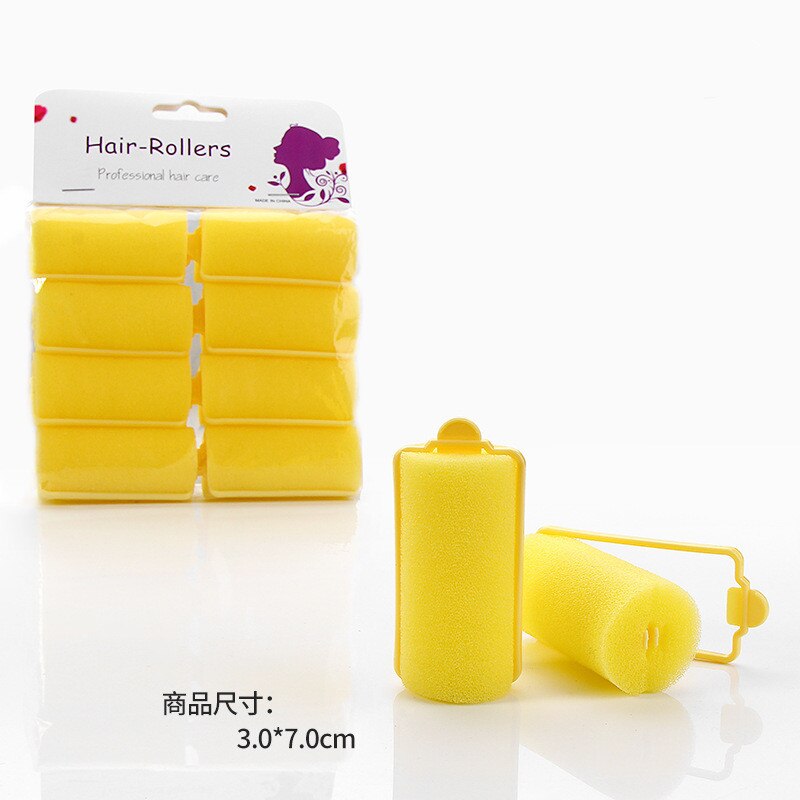 Rouleau à bigoudi en mousse souple, 8 pièces, boucle, éponge douce, facile à boucler, Salon de coiffure, Kit d&#39;outils de coiffure