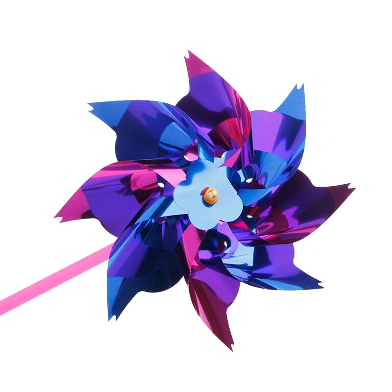 Molinete Molino de plástico giratorio para niños, de juguete de decoración para césped y jardín, 10 Uds., XX9E