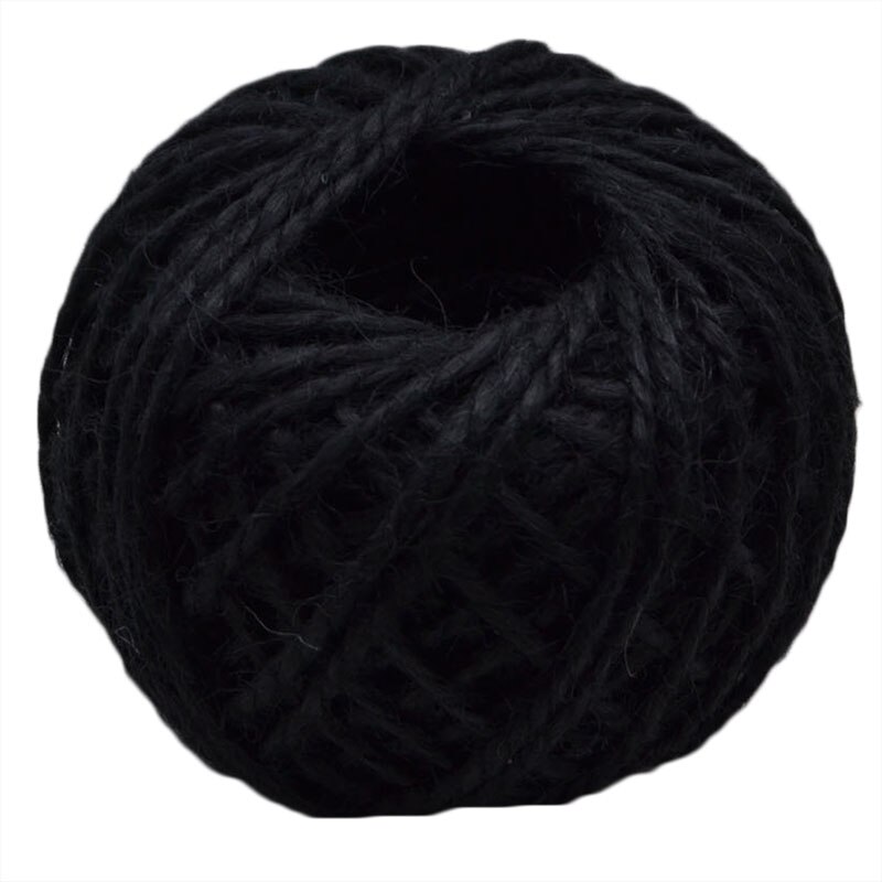 Rollo de hilo de Yute Natural, cuerda de arpillera de cáñamo, suministros de manualidades DIY, decoración para envolver de de boda, 30 m/rollo: R09