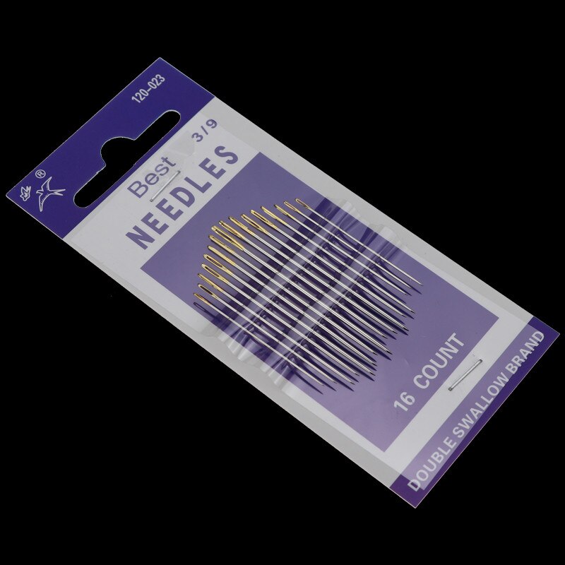 Beading Needle Tools for Jewelry Making DIY Hand stitches Sewing Needles DIY Embroidery Big Eyes Steel Needle: 16PCS 120-023
