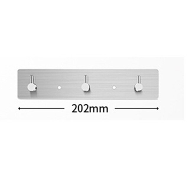 Huishouden Zelfklevende Muur Deur Haak Heavy Duty Rvs Hanger Badkamer Keuken Handdoek Roest Haak: C