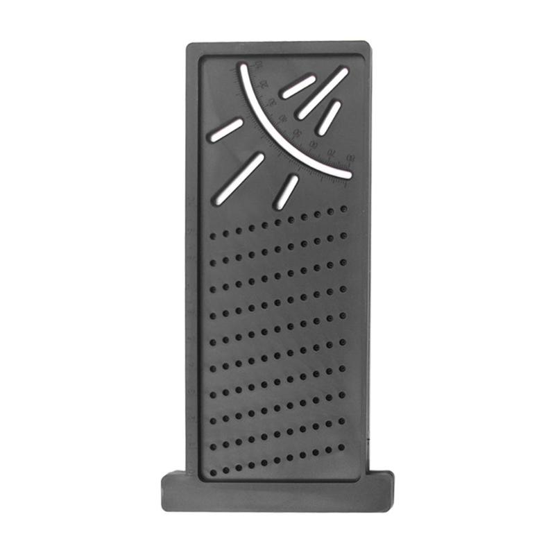 Carpenter Woodworking Scriber Woodwork Ruler Mark Line Wood Gauge Measuring Tool: Black