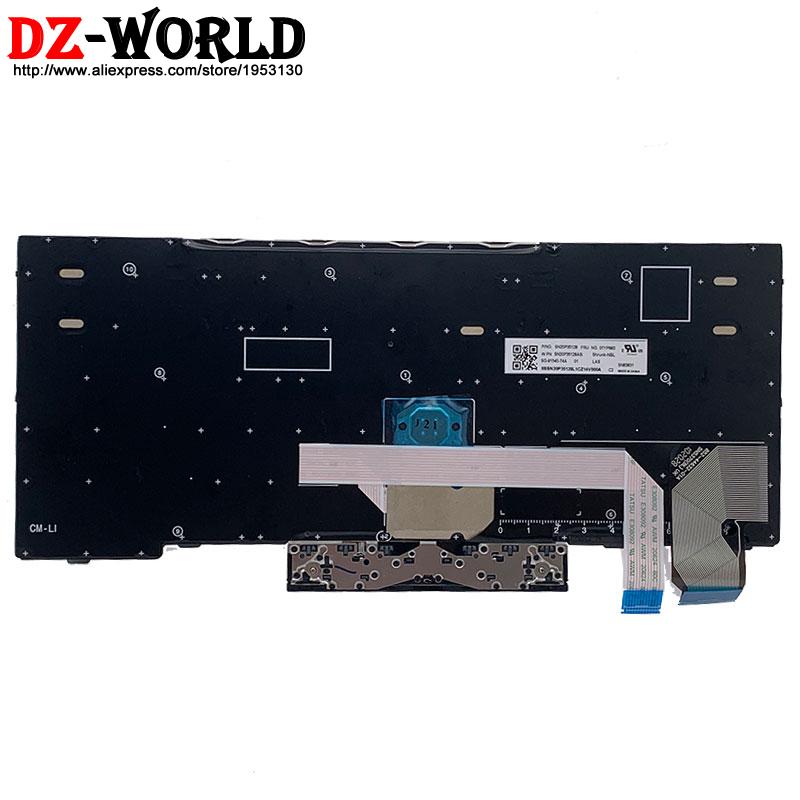 Original LAS Latin Spanish Keyboard for Lenovo Thinkpad X280 A285 X390 X395 L13 L13 Yoga Laptop 01YP883 01YP003