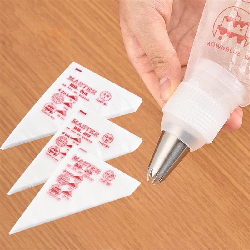 100/200/300Pcs Disposable Pastry Bag Decoration Cake Icing Food Bags Cup Preparation Piping Bag Tool Kitchen