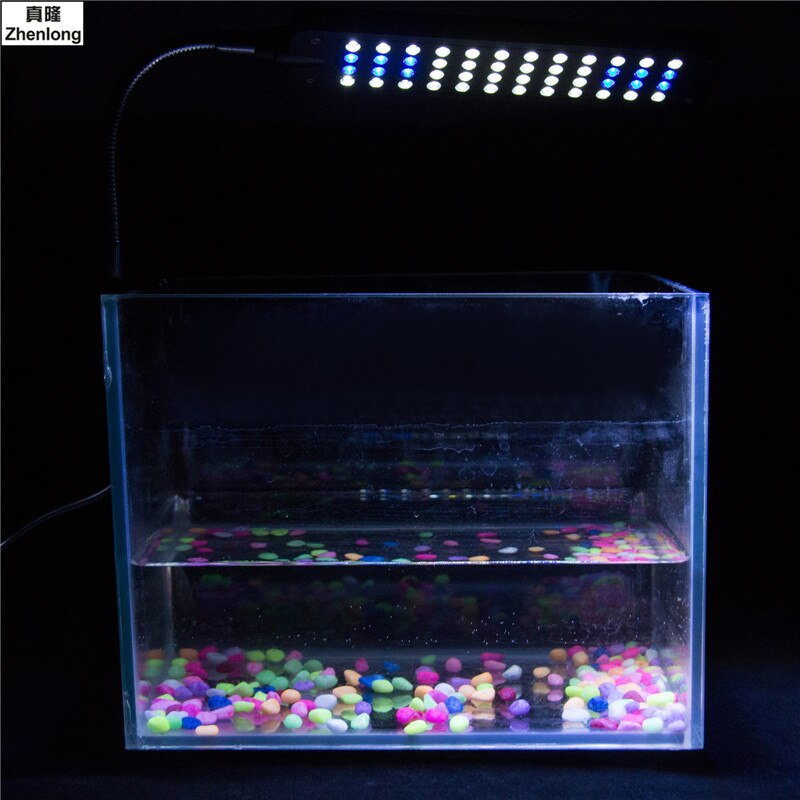 Led-viskom aquariumverlichting  dc12v 3w 48 led-aquariumverlichting lamp voor koraalrif waterdieren aquariumdecoratie eu blauw