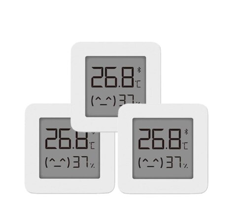 XIAOMI Mijia Bluetooth Digital Thermometer 2 kabellos Clever Temperatur Feuchtigkeit Sensor Hygrometer Arbeit mit Mijia App: 3Stck