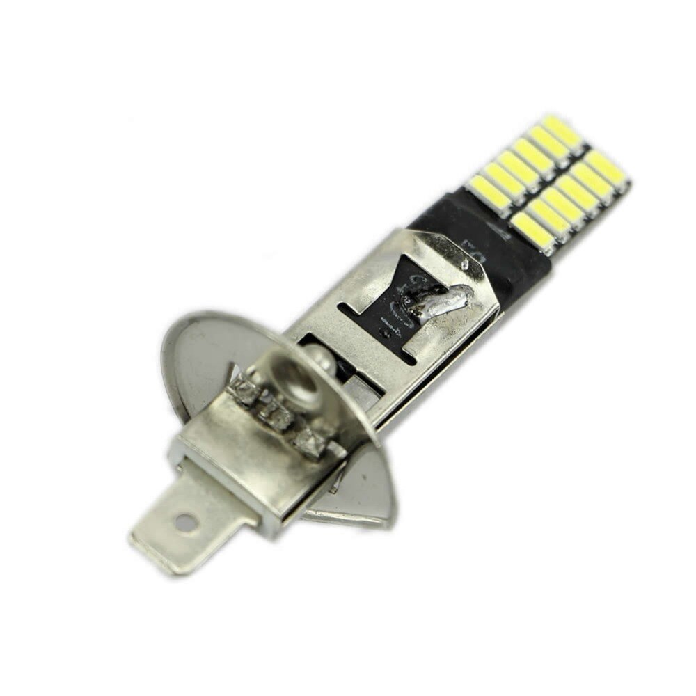 6500K 24-SMD Hid Wit H1 Led Vervanging Lampen Voor Mistlichten Rijden Lamp