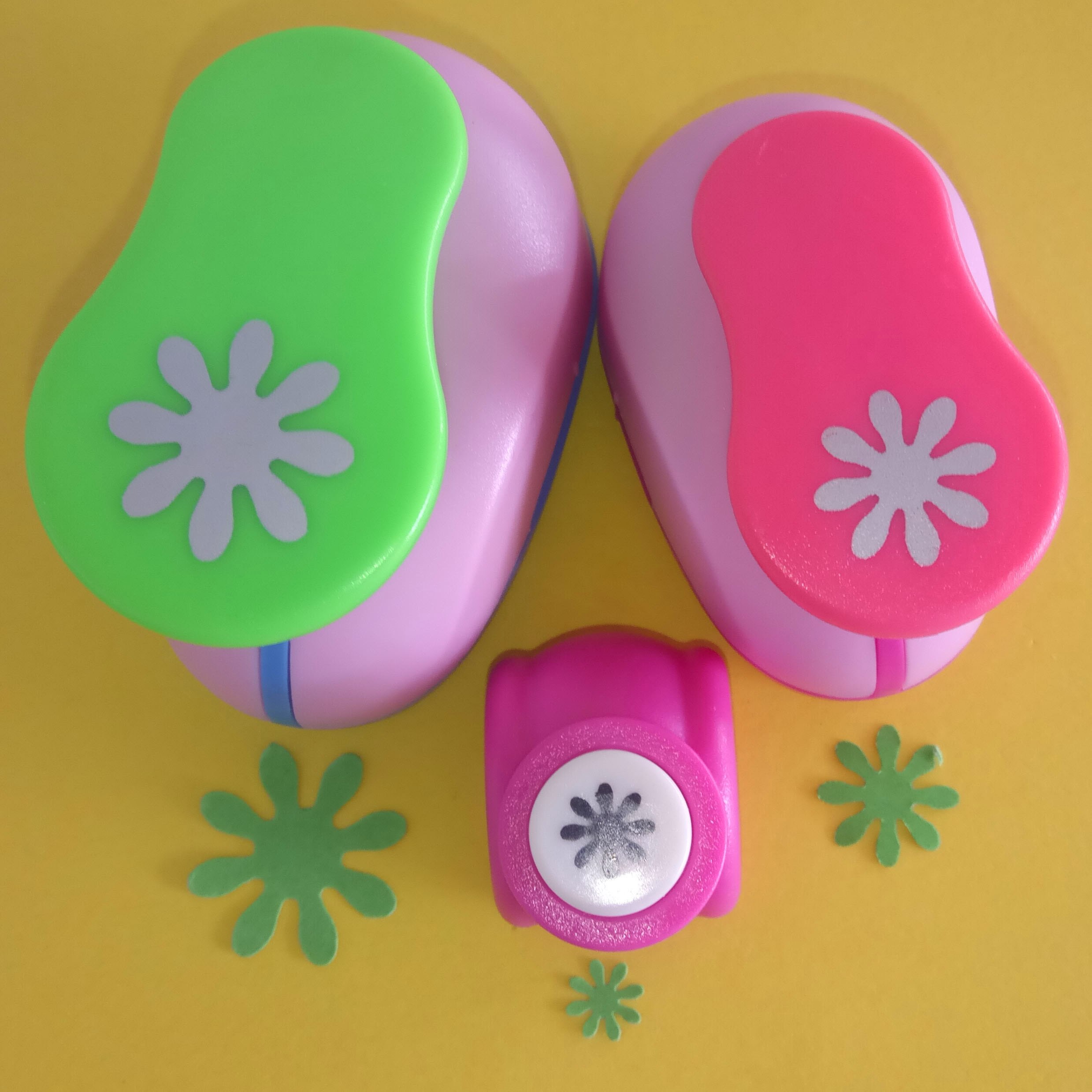 (3/8",5/8",1") Daisy Shaped craft punch Scrapbooking School DIY Flower Paper Cutter EVA foam Petal Hole Punches