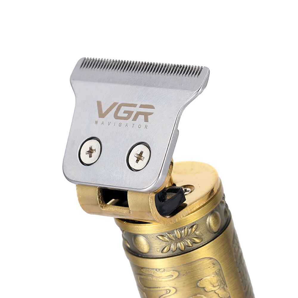VGR V-085 hair clipper T-type retro oil head USB rechargeable electric hair clipper engraving men's hair clipper hair trimmer