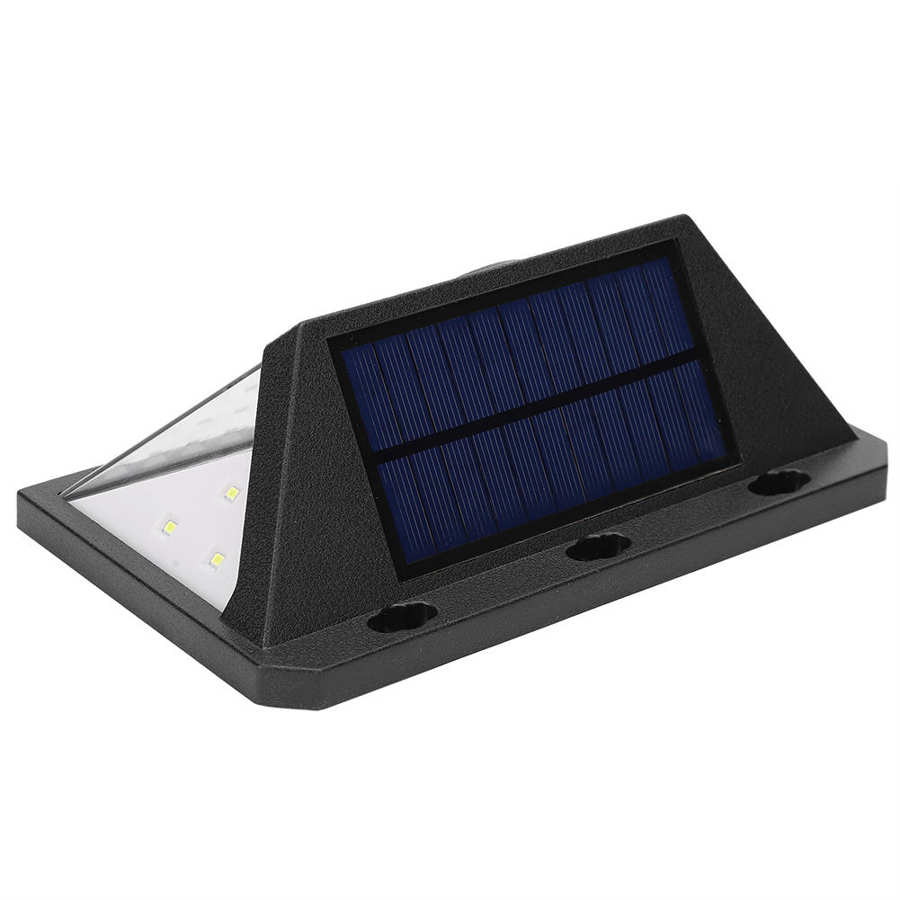 Applique murale solaire capteur solaire mur 66 LED pour cour extérieure couloir allées jardin sécurité mur LED lumière